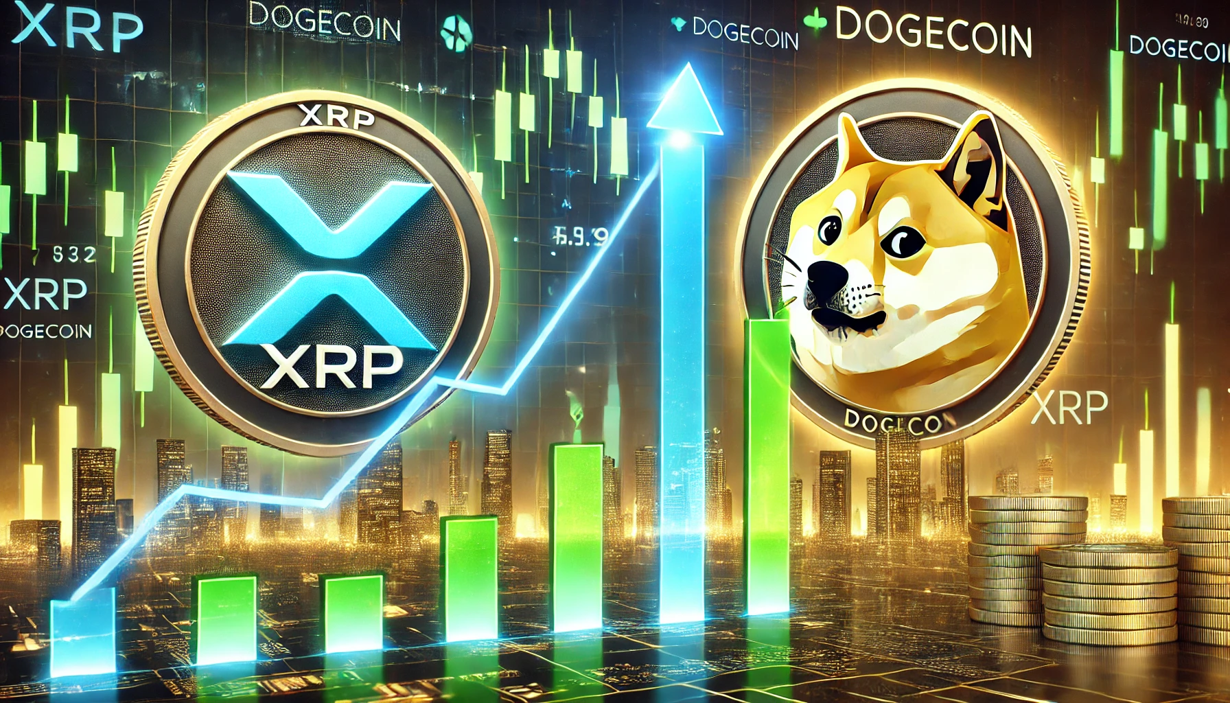 XRP überholt Dogecoin: Kurs steigt über 85 Prozent in wenigen Tagen