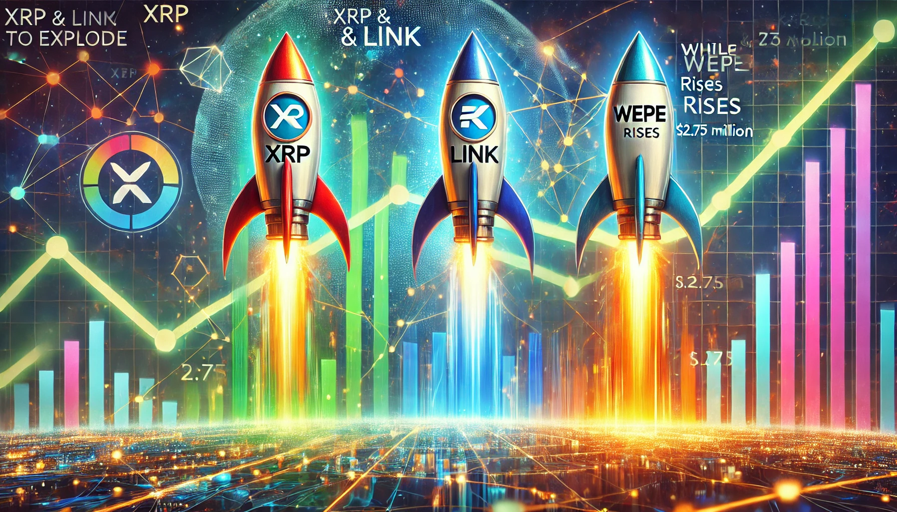 XRP & LINK explodieren weiter, während WEPE über 2,75 Mio. $ steigt